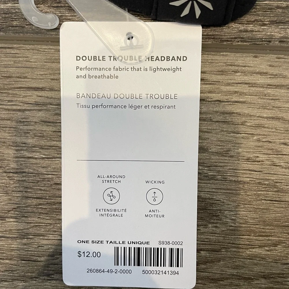 NWT Athleta Girl Double Trouble Headband